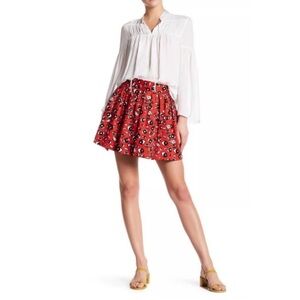 Alice and Olivia "Fizer Eye Doodle Box Pleat Mini Skirt"
